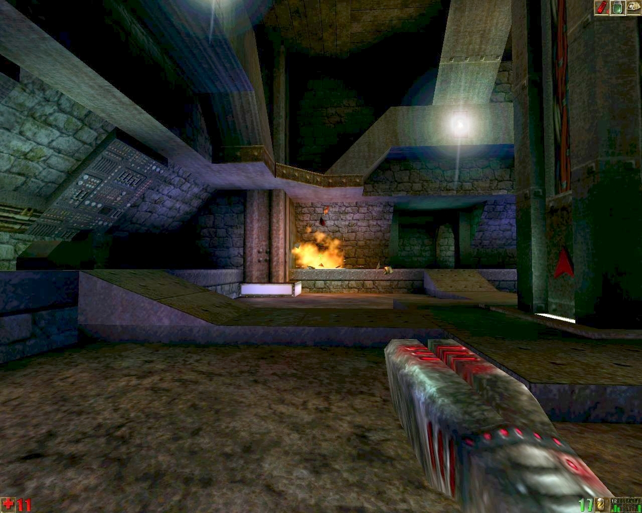 A Screenshot of Unreal 1, first person